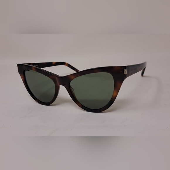 Saint Laurent Women's Cat Eye Havana Green SL425 003 54-19-140 - Picture 13 of 16